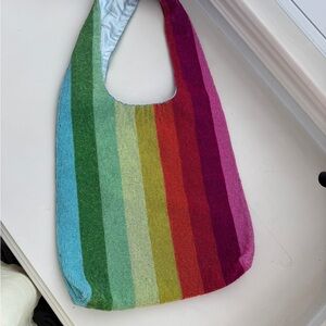 Tiana Beaded Rainbow Hobo Bag